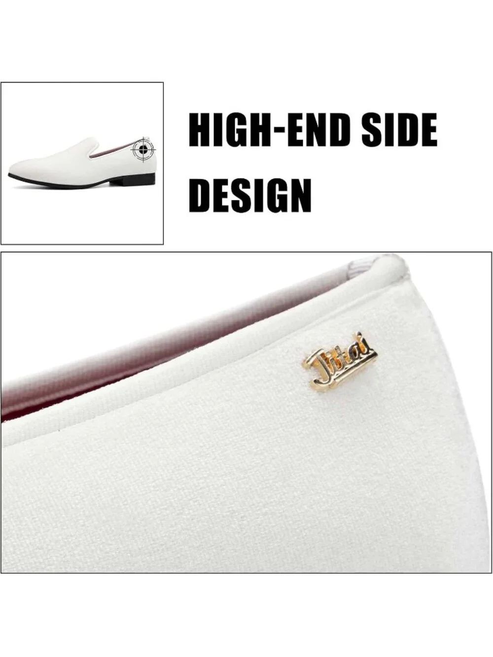Men's White Fashion Tuxedo Formal Party Dress Shoes Casual Loafers Slip On